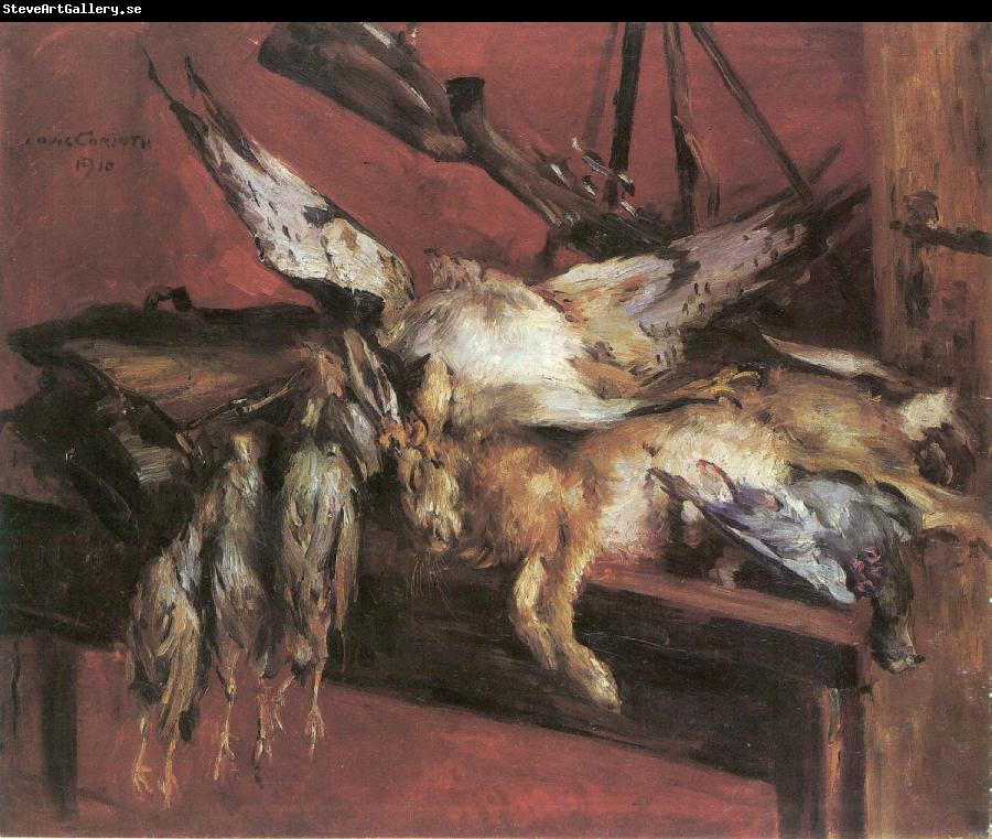 Lovis Corinth Hase und Rebhuhner